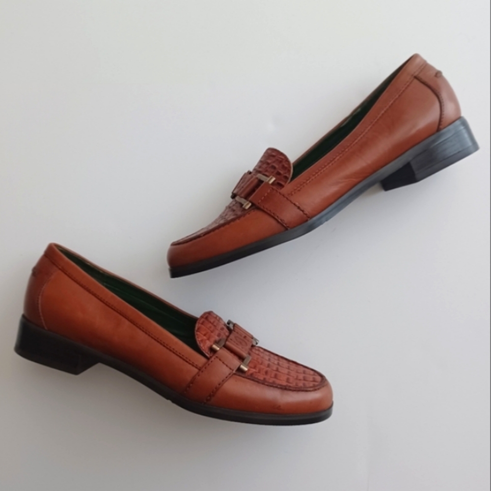 BILL BLASS Size. 6M Women's Elgar Brown Leather Loafer